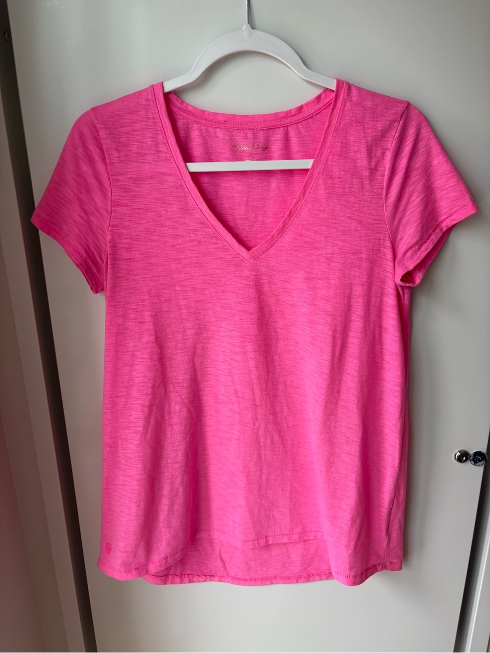 Lilly Pulitzer V-Neck Short Sleeve Top - Pink
